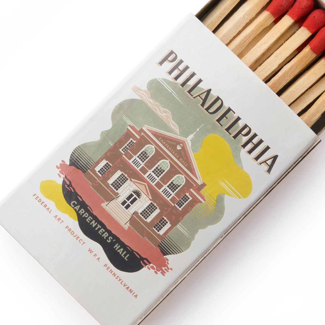 Vintage Philadelphia Matchbox Print Philadelphia Print Philadelphia Poster Philadelphia Wall Art Philadelphia Art Print Vintage Art - Image 5