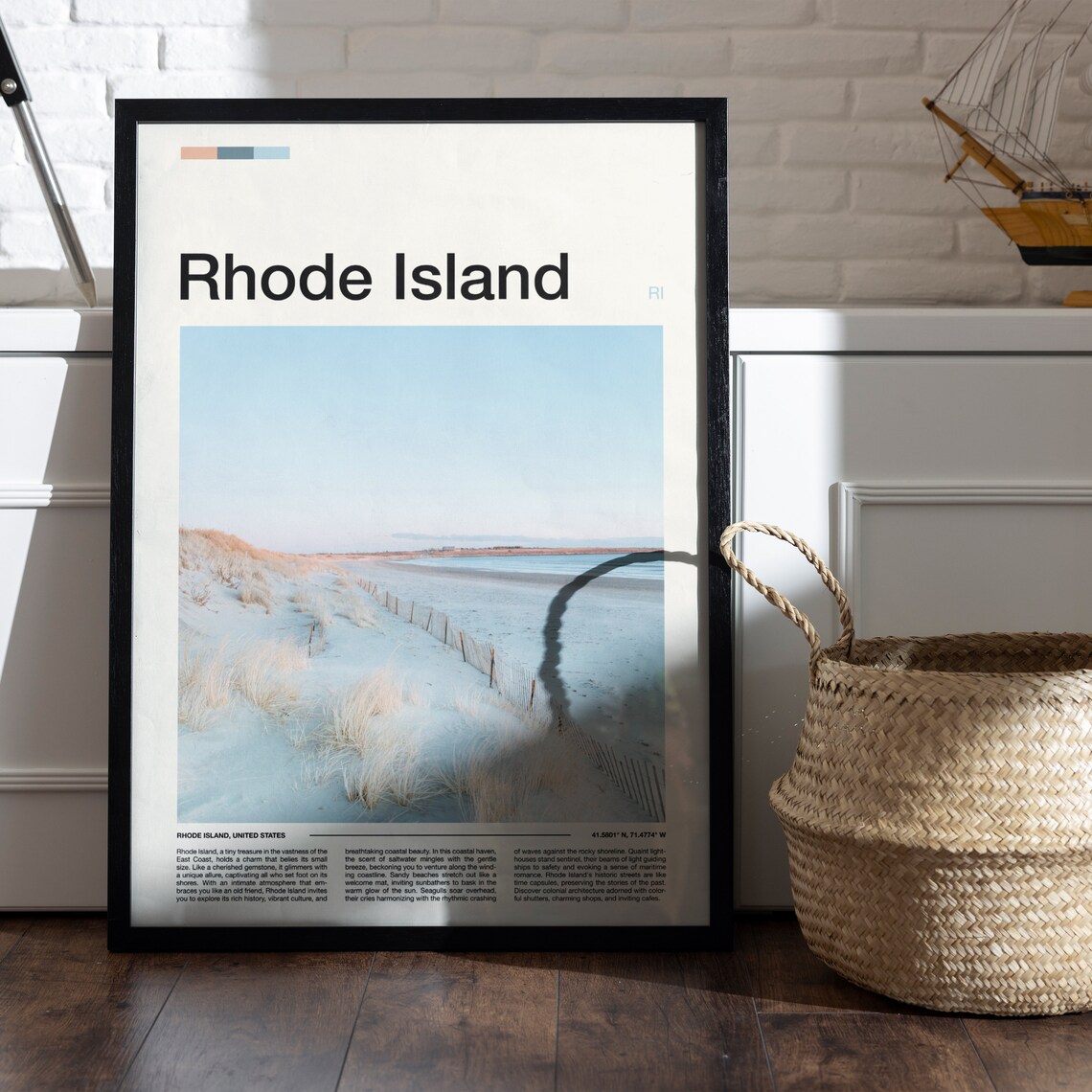 Rhode Island Print Rhode Island Poster Rhode Island Wall Art Rhode Island Art Print Rhode Island Photo - Image 4