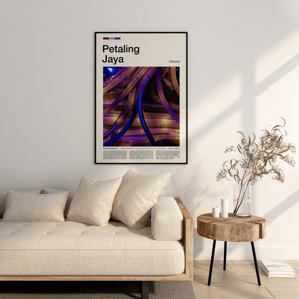 Petaling Jaya Print Petaling Jaya Poster Petaling Jaya Wall Art Malaysia Art Print Petaling Jaya Photo - Image 3