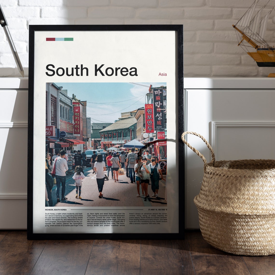 South Korea Print South Korea Poster South Korea Wall Art South Korea Art Print South Korea Photo Travel Poster Traveler Gifts - Image 5