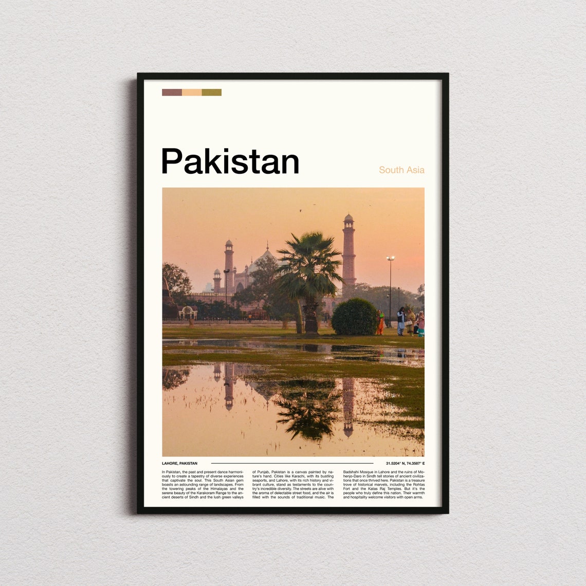 Pakistan Print Pakistan Poster Pakistan Wall Art Pakistan Art Print Pakistan Photo Pakistan Gifts