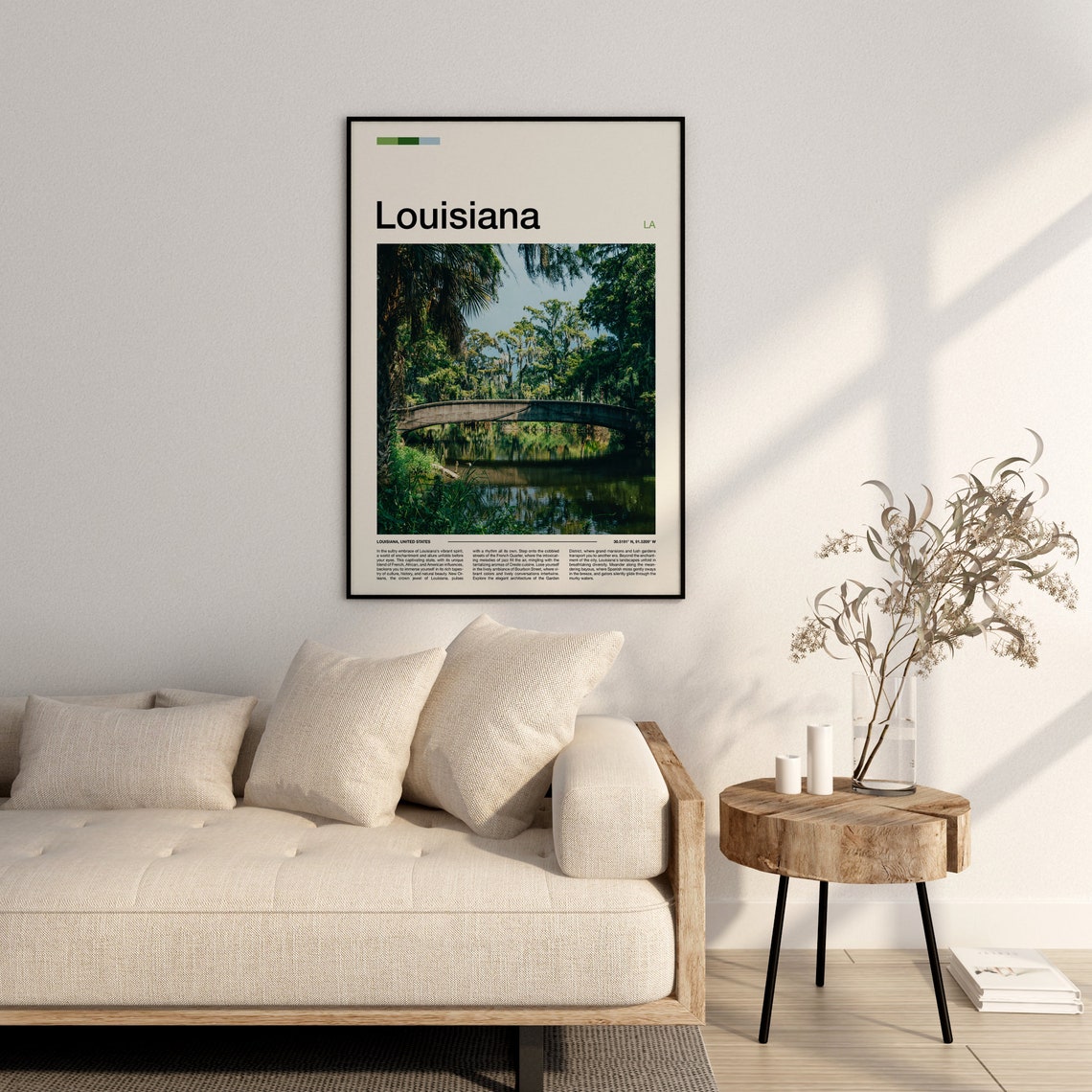 Louisiana Print Louisiana Poster Louisiana Wall Art Louisiana Art Print Louisiana Photo - Image 3