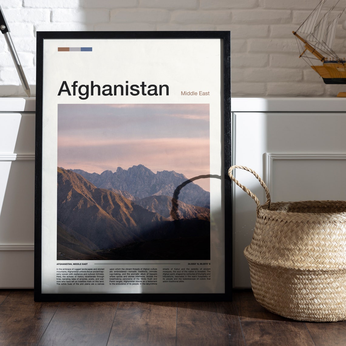 Afghanistan Print Afghanistan Poster Afghanistan Wall Art Afghanistan Art Print Afghanistan Photo Traveler Gifts Travel Poster - Image 5
