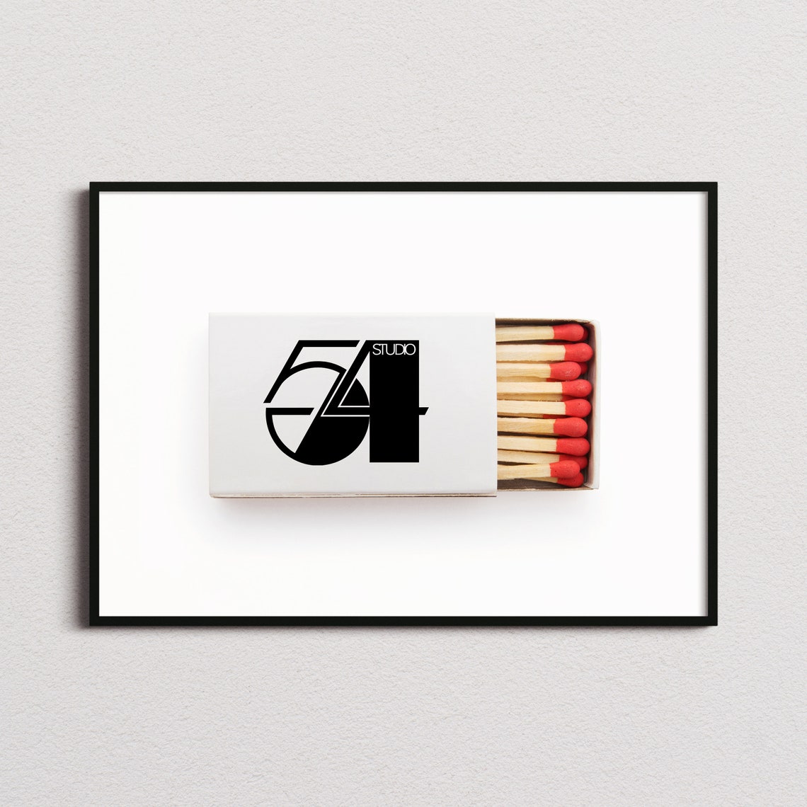 Studio 54 Nightclub Matchbox Logo Disco Era New York Art Print