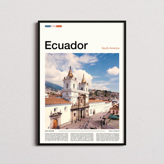 Ecuador Print Ecuador Poster Ecuador Wall Art Ecuador Art Print Ecuador Photo Ecuador Gifts Travel Poster Traveler Gifts