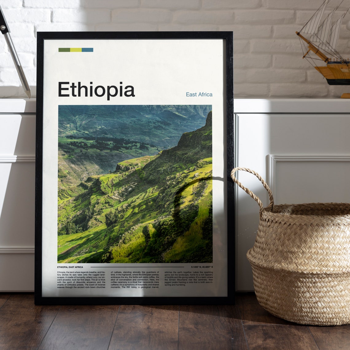 Ethiopia Print Ethiopia Poster Ethiopia Wall Art Ethiopia Art Print Ethiopia Photo Travel Poster Traveler Christmas Gift - Image 5