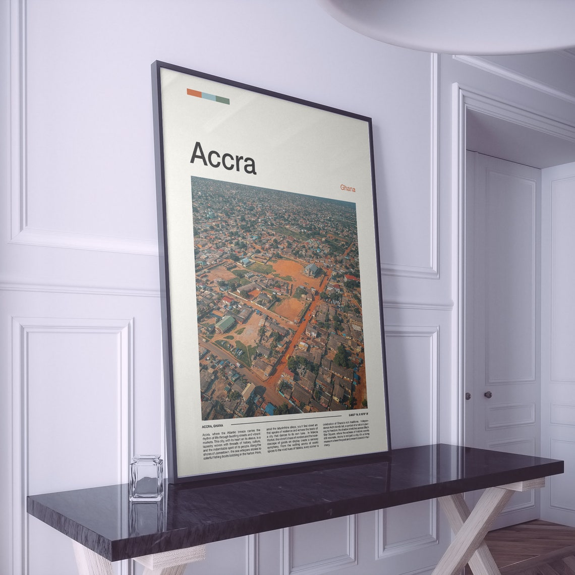 Accra Print Accra Poster Accra Wall Art Ghana Art Print Accra Photo Travel Poster Traveler Gift Travel Lover Christmas Gift - Image 2