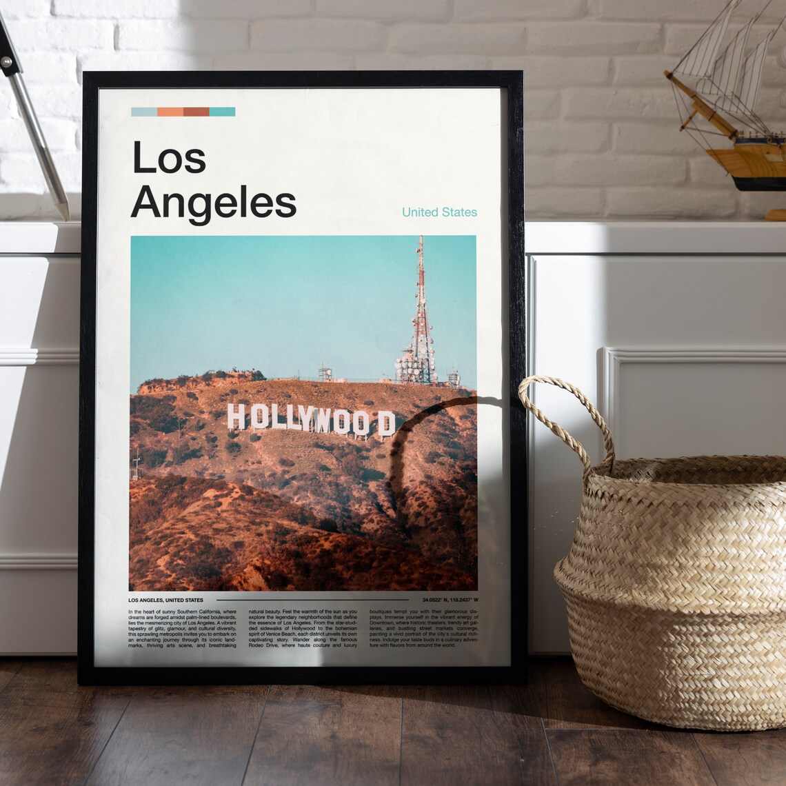 Los Angeles Print Los Angeles Poster Los Angeles Wall Art California Art Print Los Angeles Photo - Image 5