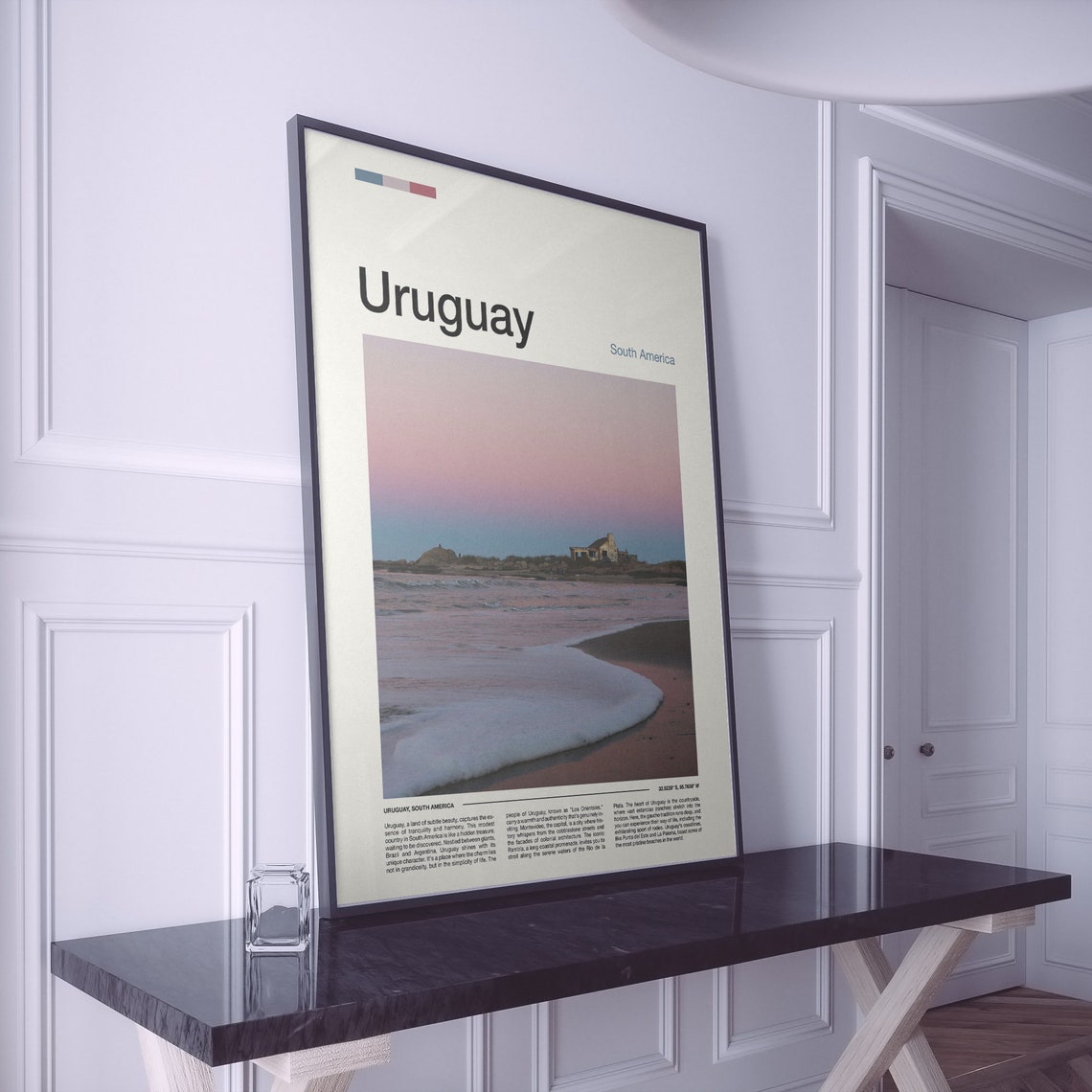 Uruguay Print Uruguay Poster Uruguay Wall Art Uruguay Art Print Uruguay Photo Uruguay Travel Gifts Travel Poster Traveler Gifts - Image 2