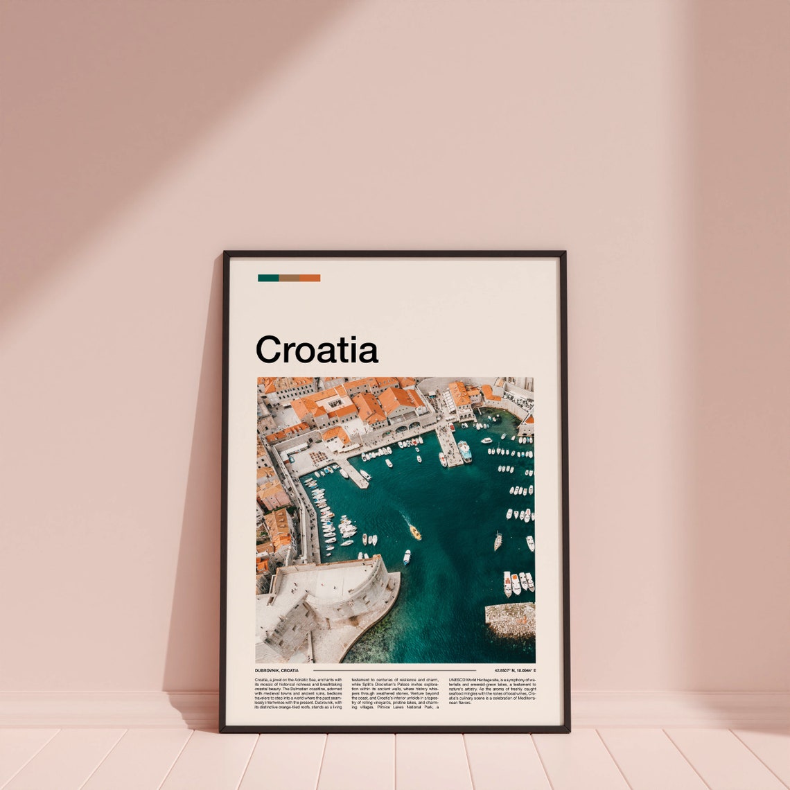 Croatia Print Croatia Poster Croatia Wall Art Croatia Art Print Croatia Photo Travel Poster Traveler Gifts - Image 3
