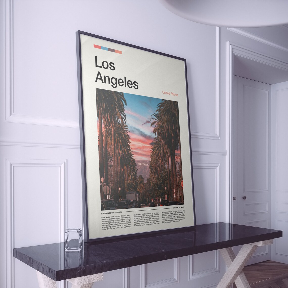 Los Angeles Print Los Angeles Poster Los Angeles Wall Art California Art Print Los Angeles Photo - Image 2