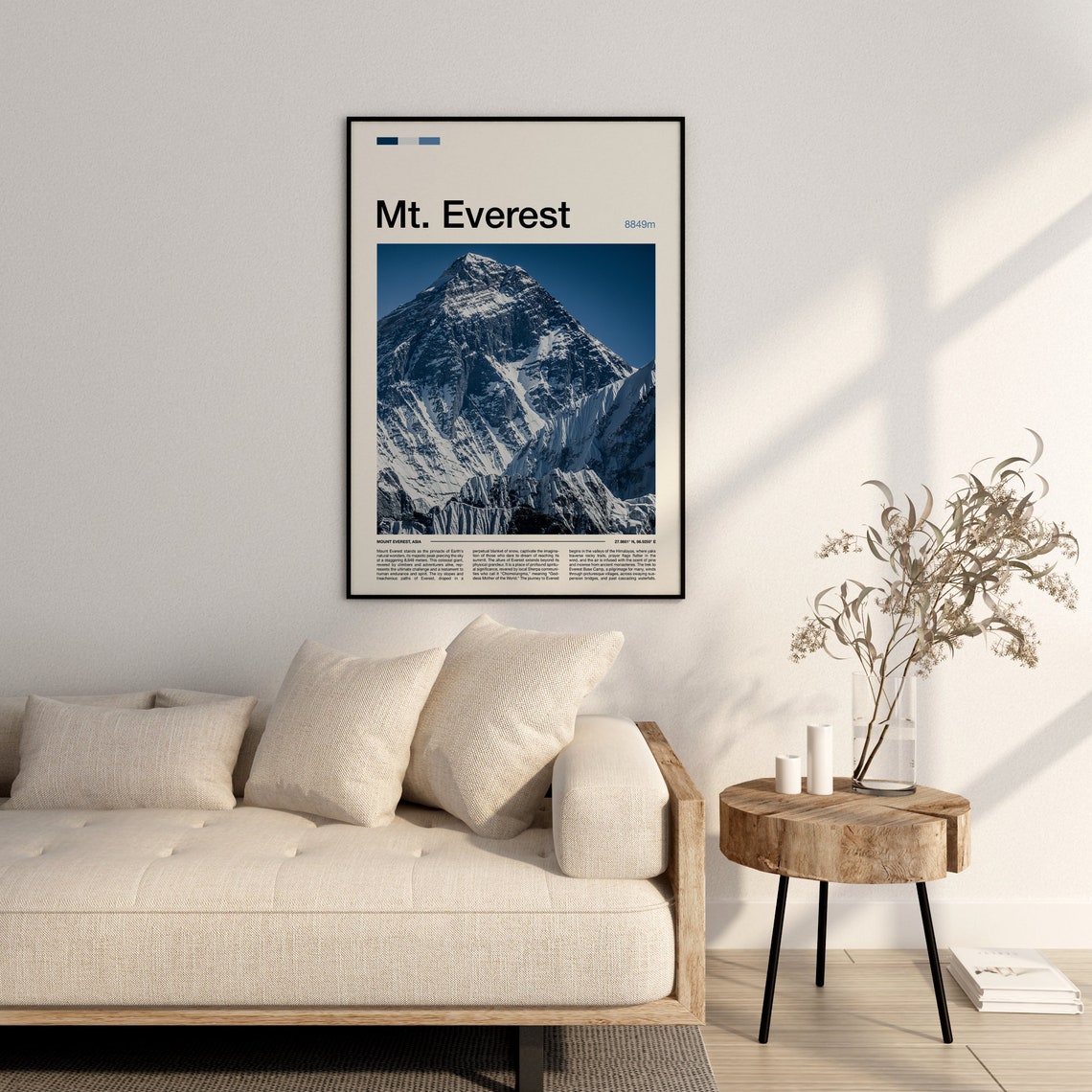 Mt Everest Print Mt Everest Poster Mt Everest Wall Art Mt Everest Art Print Mt Everest Photo Mountain Climbing Gifts Hiker Gifts - Image 2
