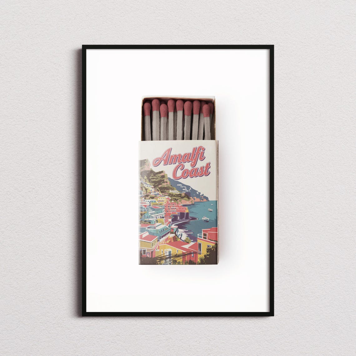 Custom Destination Matchbox Mountain Lake Vertical Art Poster - Image 5