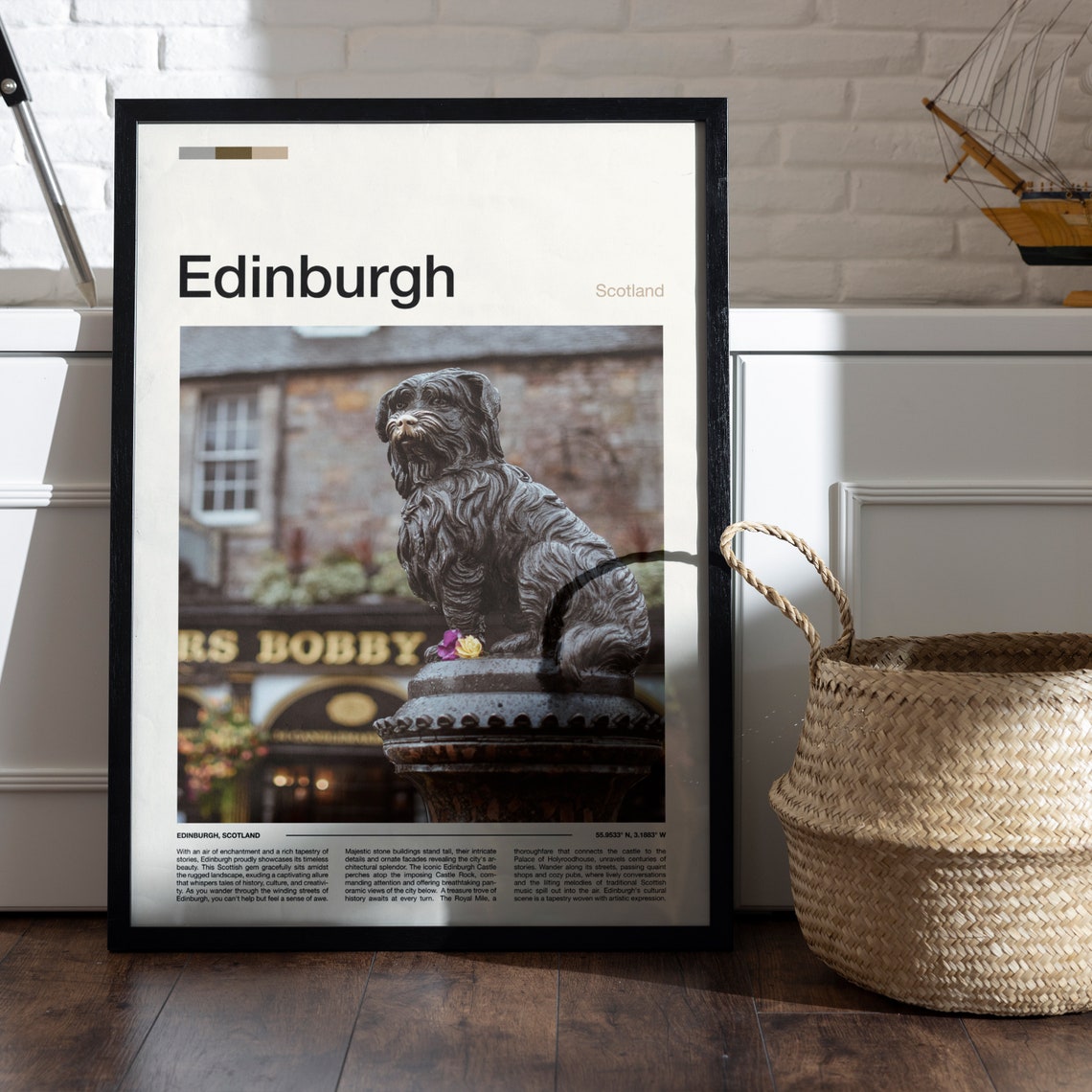 Edinburgh Scotland Greyfriars Bobby Statue Dog Memorial Poster - Image 5