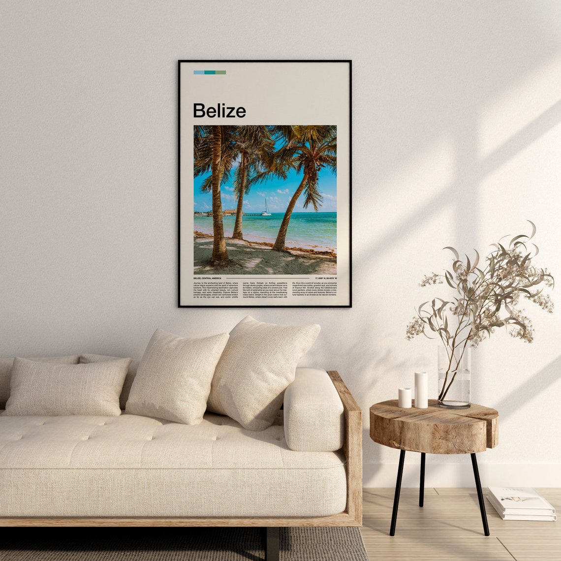 Belize Print Belize Poster Belize Wall Art Belize Art Print Belize Photo - Image 3