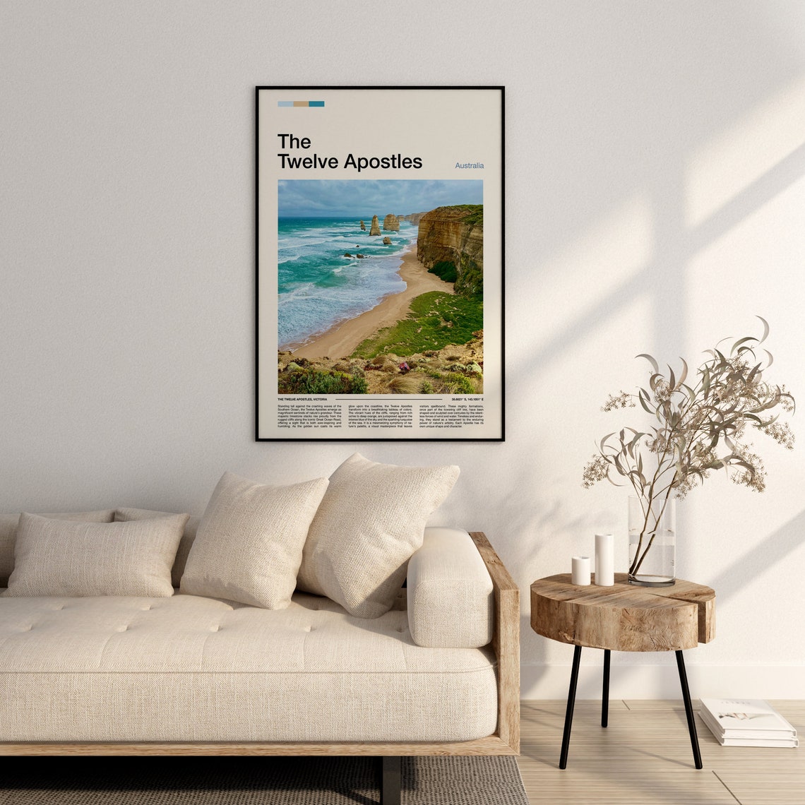 The Twelve Apostles Australia Limestone Sea Stacks Golden Beach Poster - Image 4