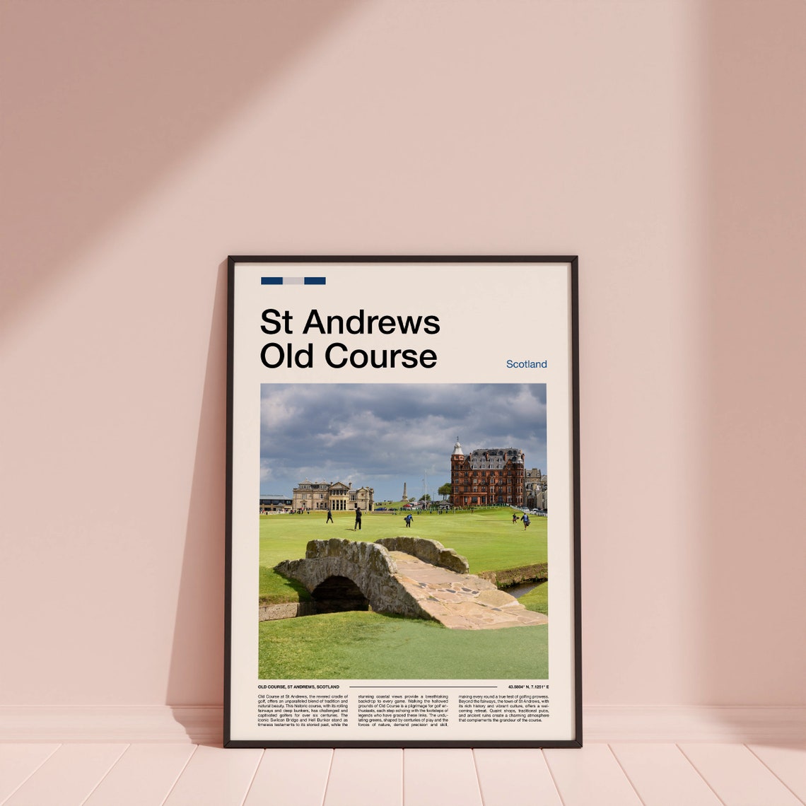 St Andrews Old Course Scotland Golf Links Swilcan Bridge Poster - Image 5