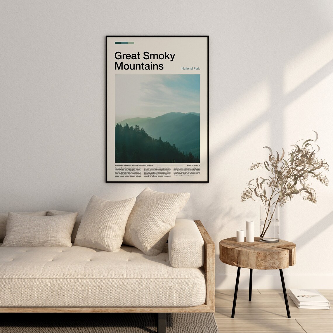 Great Smoky Mountains National Park Misty Ridges Photo Poster - Image 3