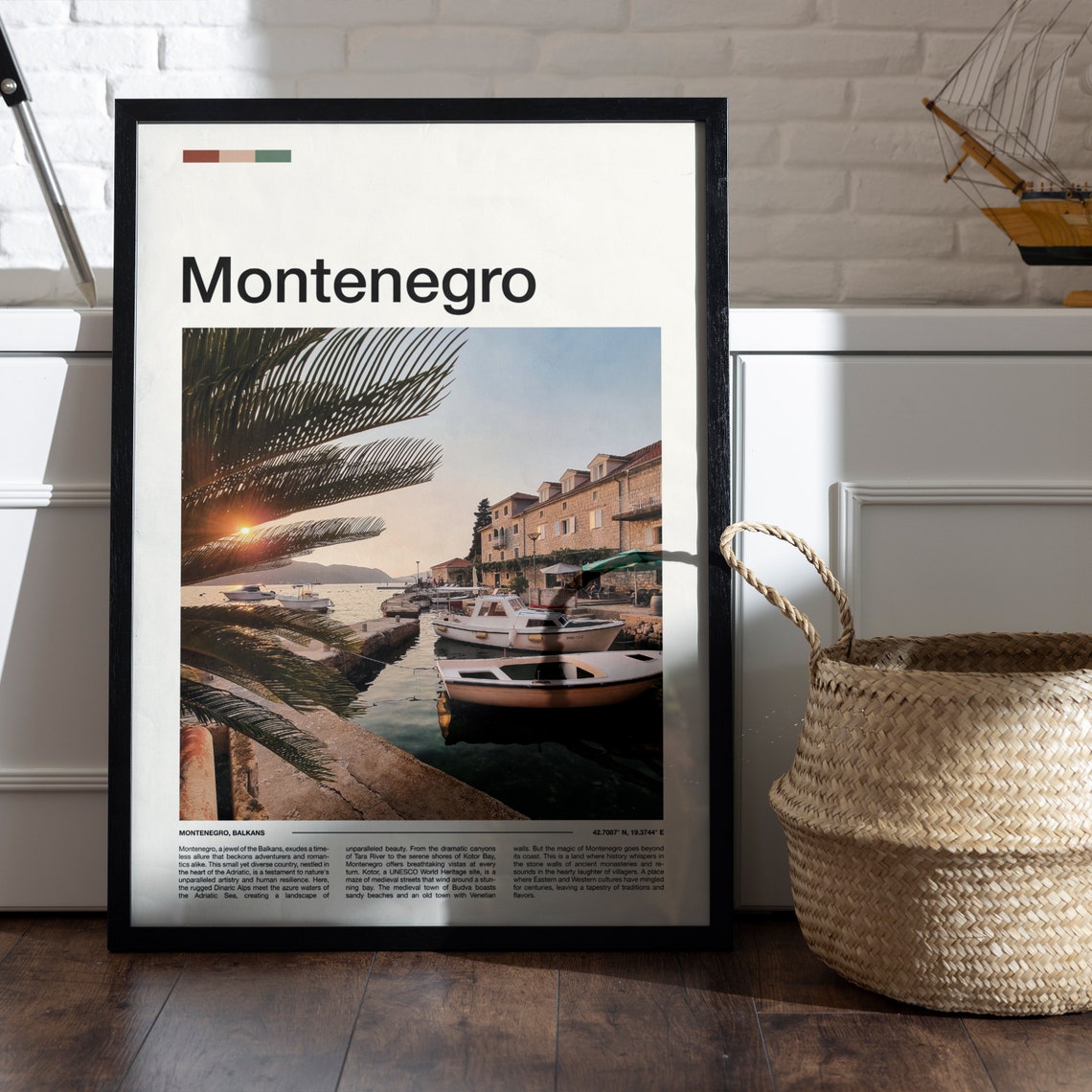 Montenegro Print Montenegro Poster Montenegro Wall Art Montenegro Art Print Montenegro Gifts Travel Poster Traveler Gifts - Image 5