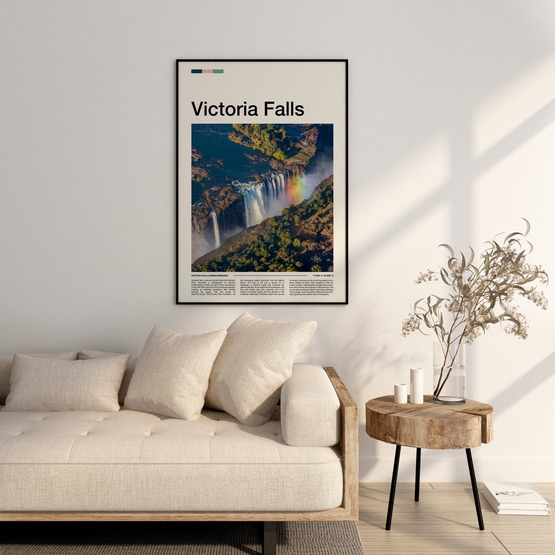 Victoria Falls Print Victoria Falls Poster Victoria Falls Wall Art Victoria Falls Art Print Victoria Falls Photo Travel Poster - Image 3