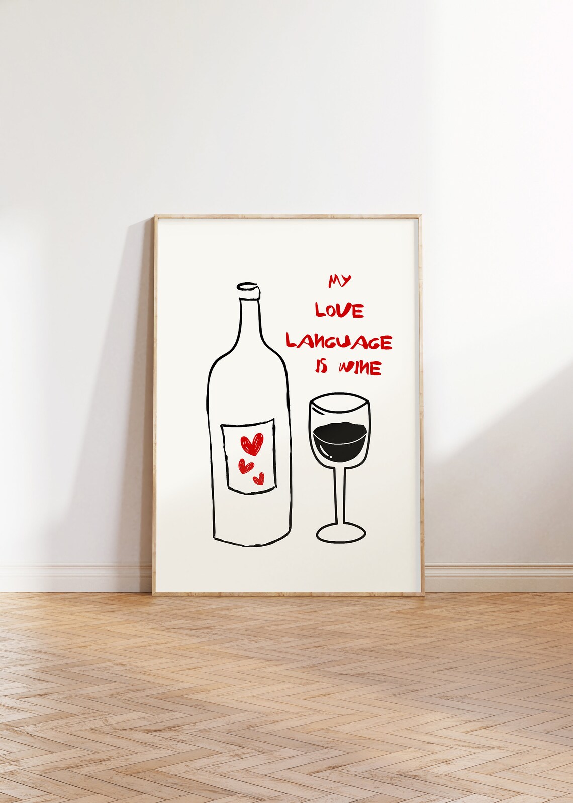 Cin Cin Wine Club Poster, Modern Bar Cart Art - Image 4