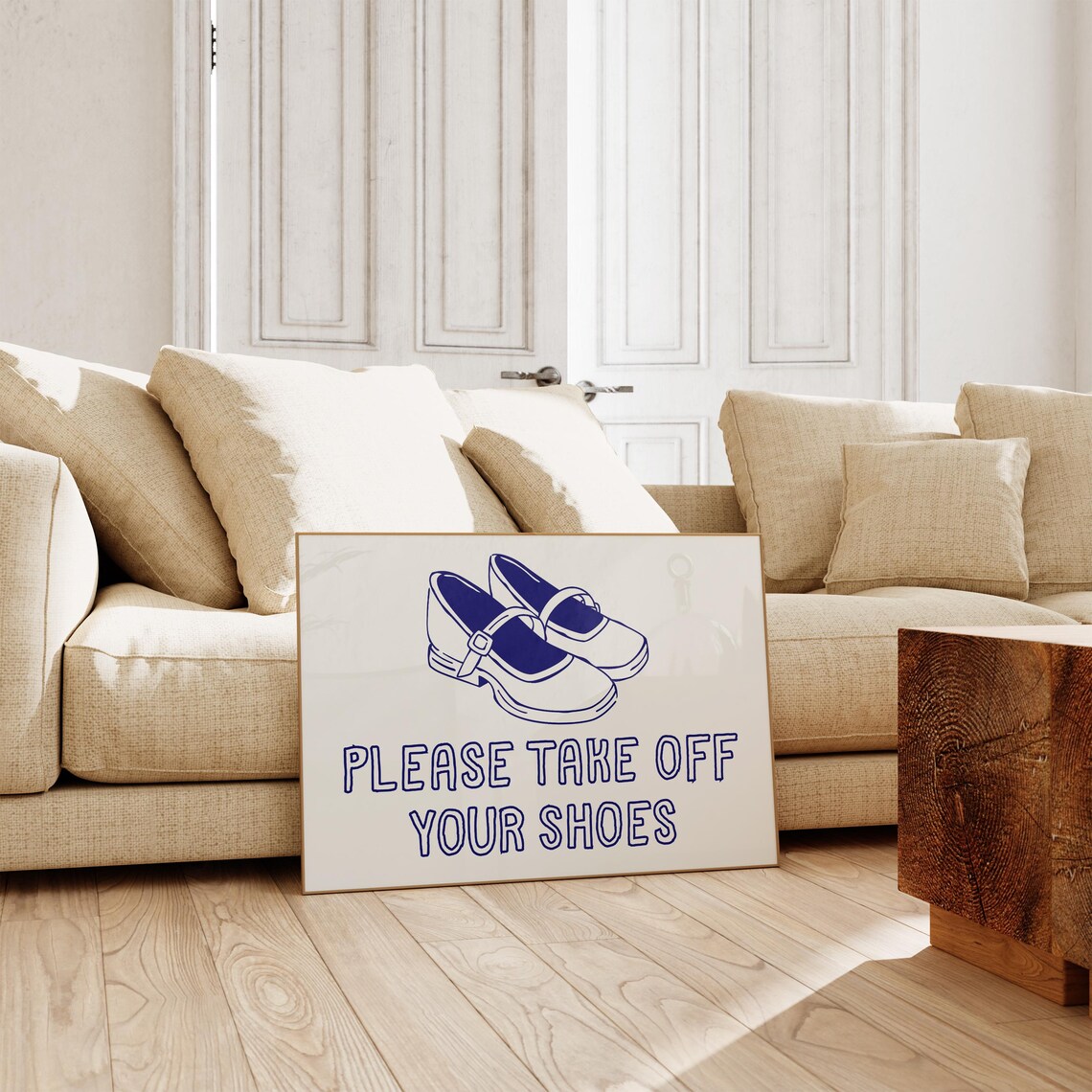 Please Take Off Your Shoes Art Print, Dorm Decor - Image 4