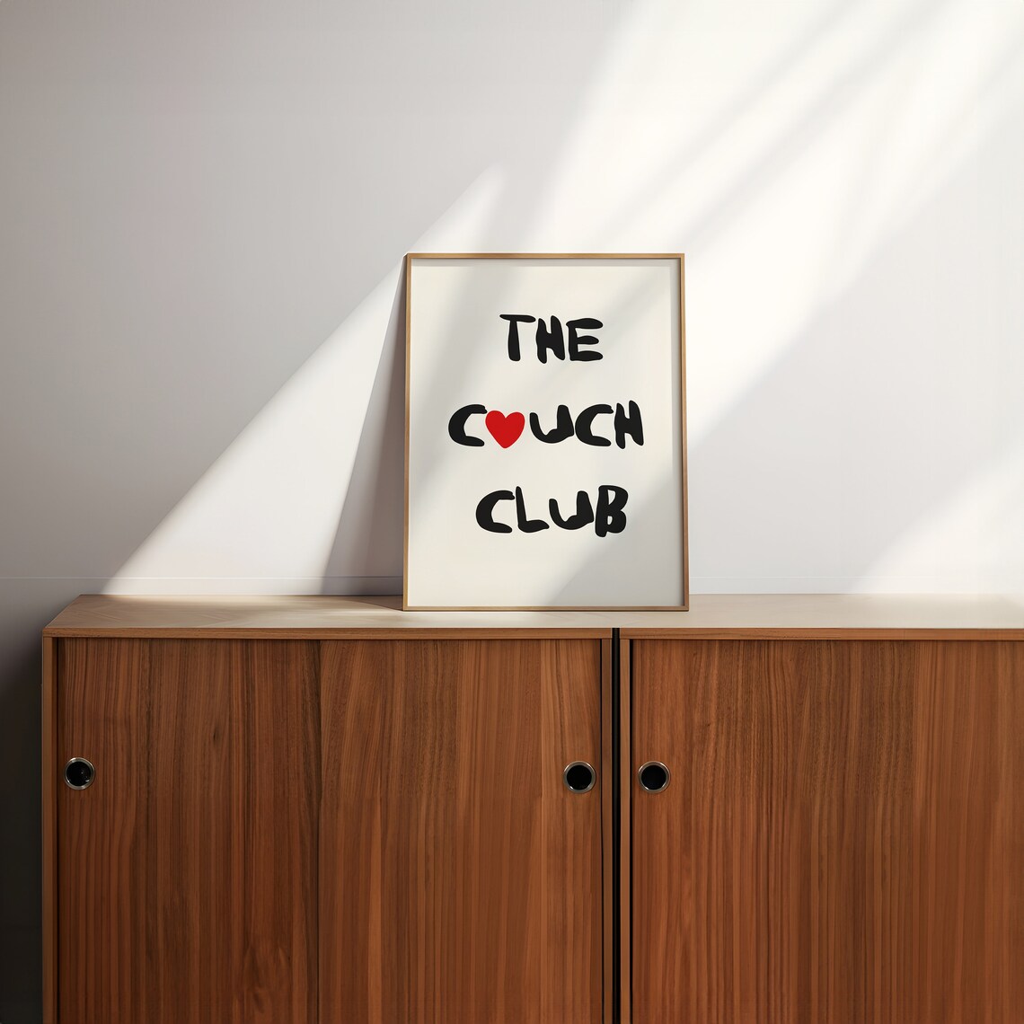 The Couch Club Heart Black Script Cozy Living Room Quote Poster - Image 2