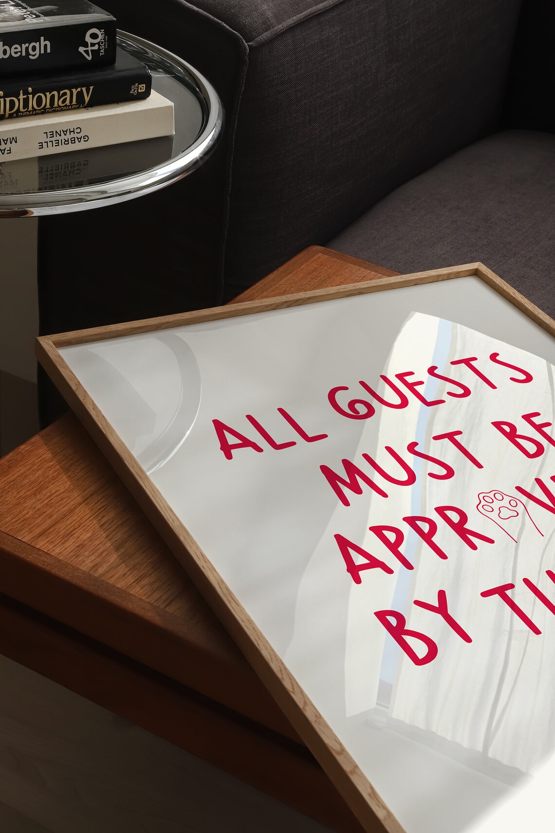 All Guests Must Be Approved By The Cat, Funny Print - Image 4