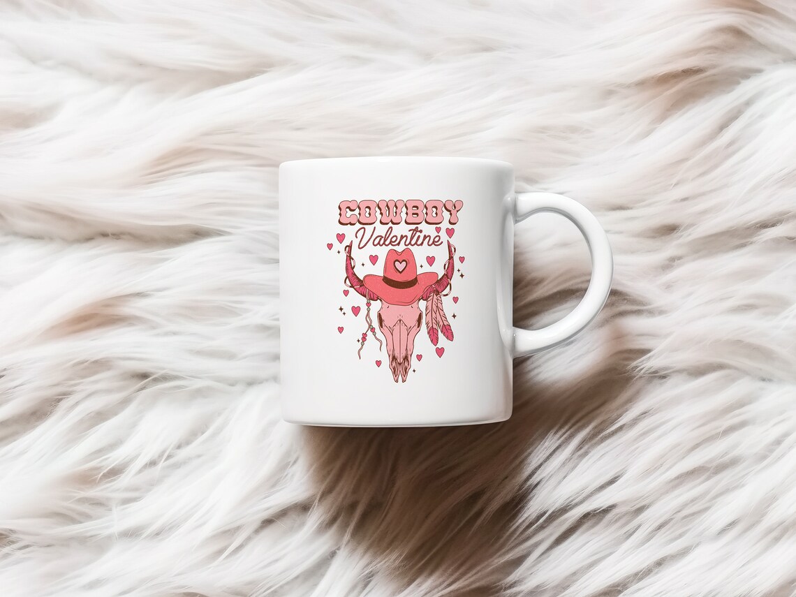 Cowboy Valentine Print Trendy Valentines Day Art Western Valentine Png Retro Valentines Sublimation Howdy Valentines Cowgirl - Image 2