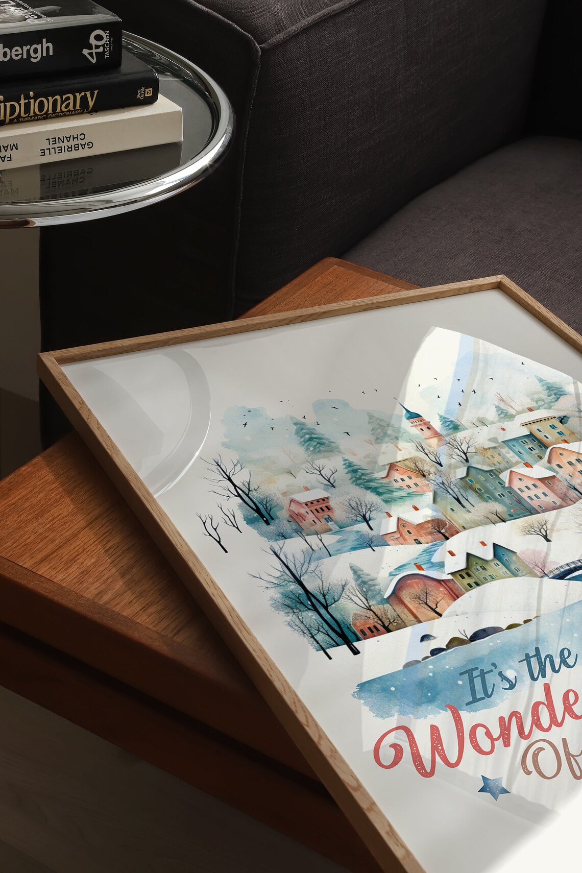 It Is the Most Wonderful Time of the Year Snowy Village Poster - Image 5