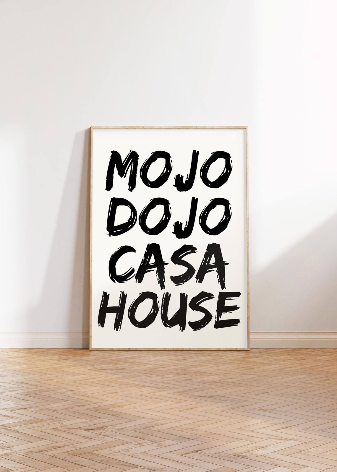 Mojo Dojo Casa House Typography Art Poster - Image 3