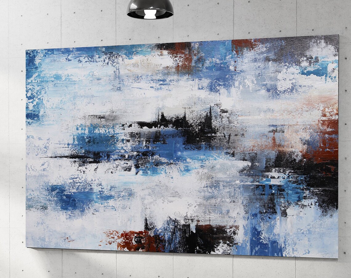 Colorful Abstract Acrylic Art Print, Maximalist - Image 4