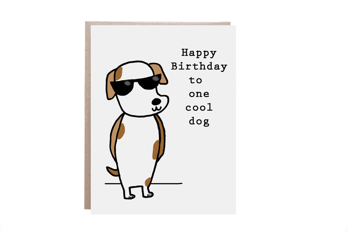 Birthday Card For Dog Happy Birthday To Dog Pet Birthday Card Dog Birthday Card Dog Birthday