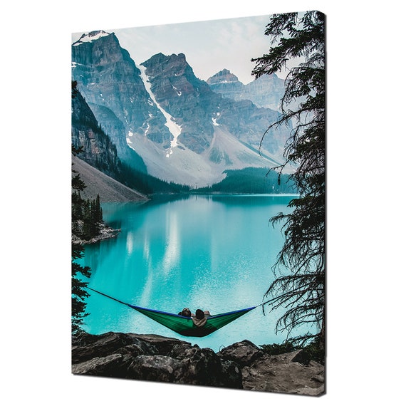 Canada Banff Alberta Beautiful Scenery Lake Modern Print Wall Art Picture
