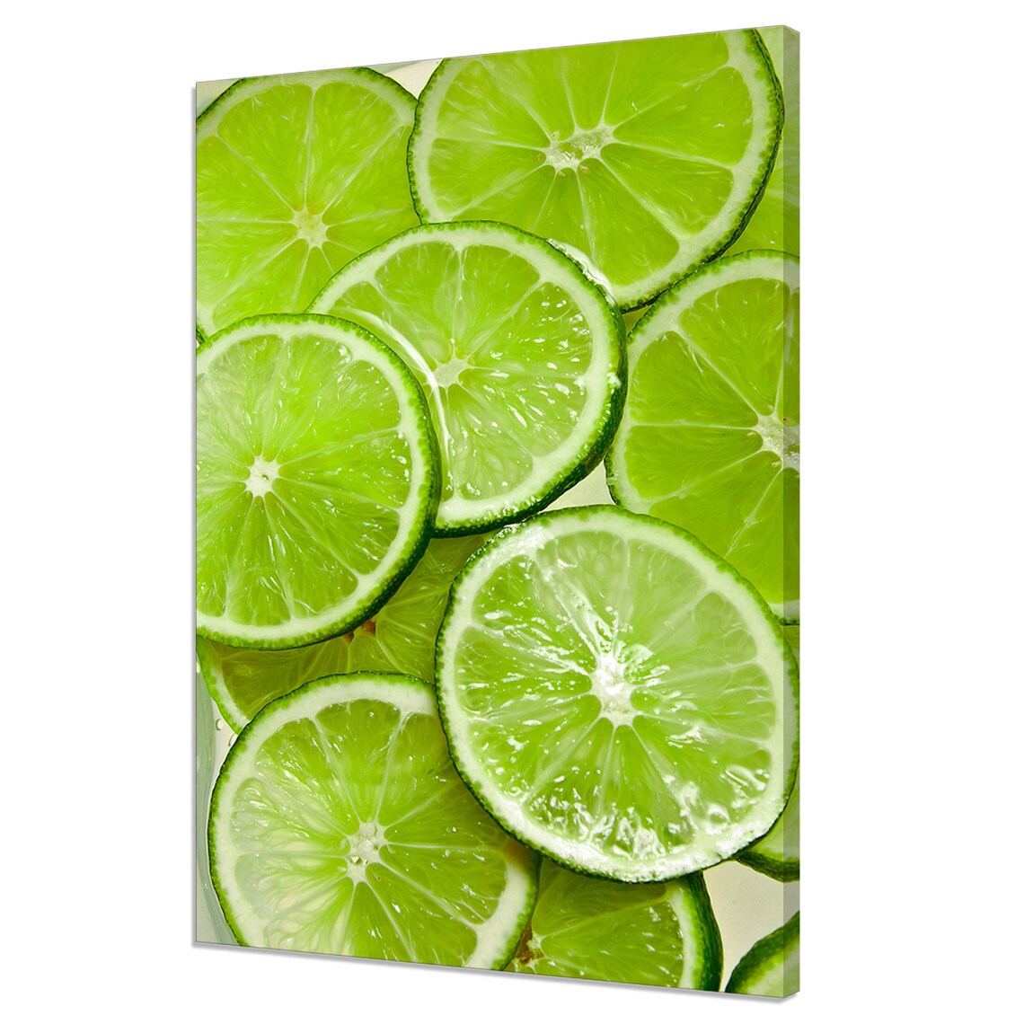 Fresh Lime Slices Kitchen Modern Design Print