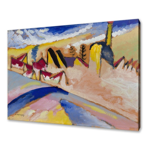 Wassily Kandinsky Study For Winter No Ii 1911 Classic Design Abstract Decor Reproduction Print Wall Art Picture