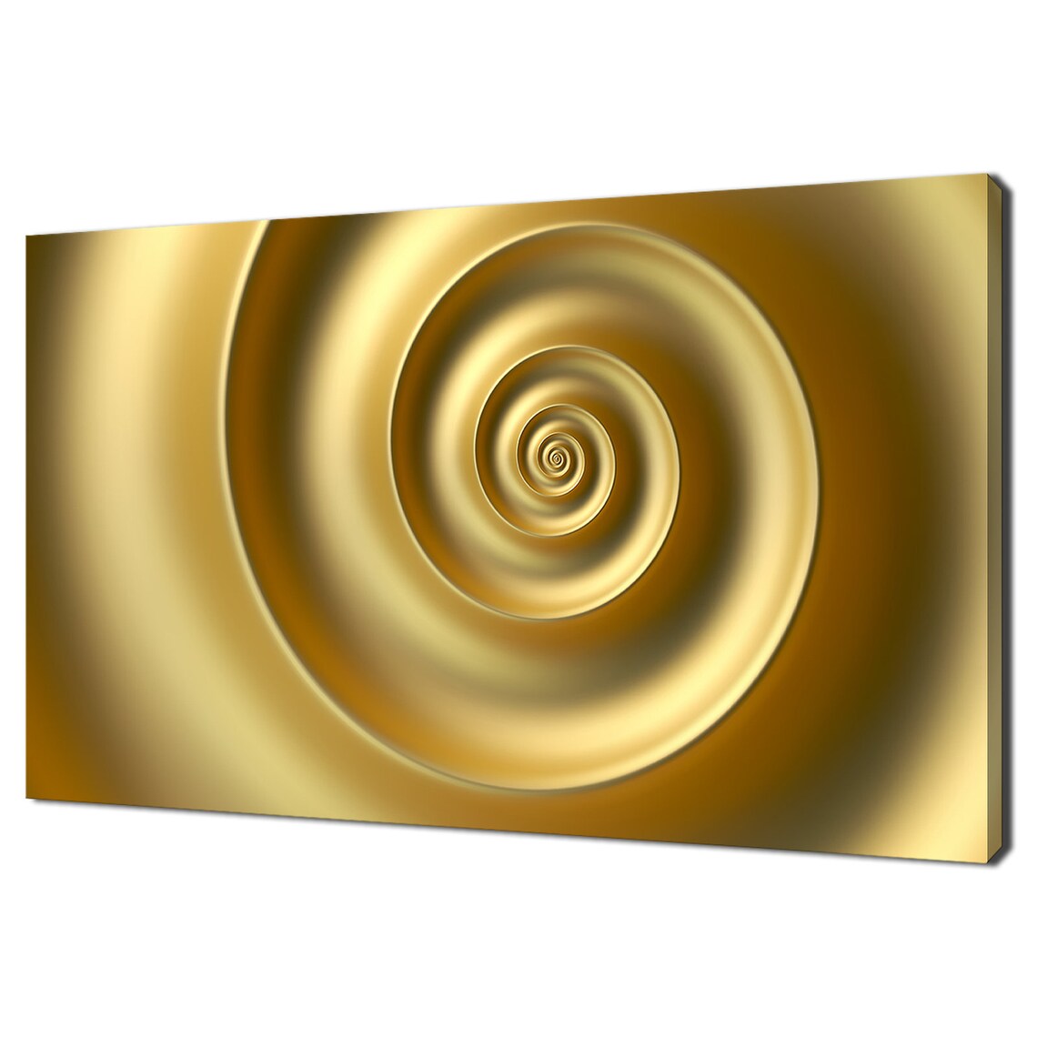 Abstract Golden Fibonacci Spiral Modern Design Art Print