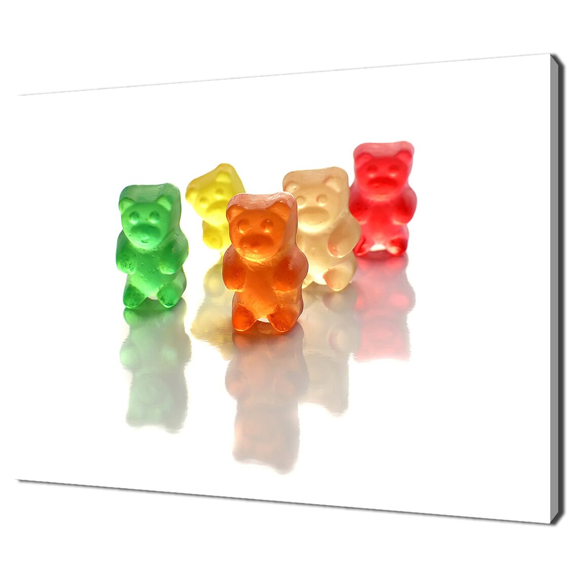Colorful Gummy Bears Sweet Candy Photo Kitchen Wall Art Print