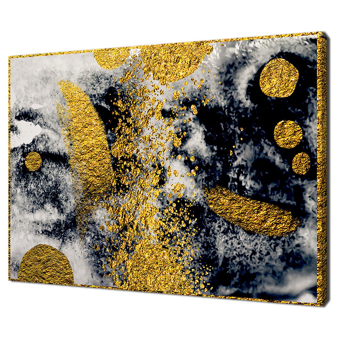 Abstract Modern Paint Stroke Texture Wall Art