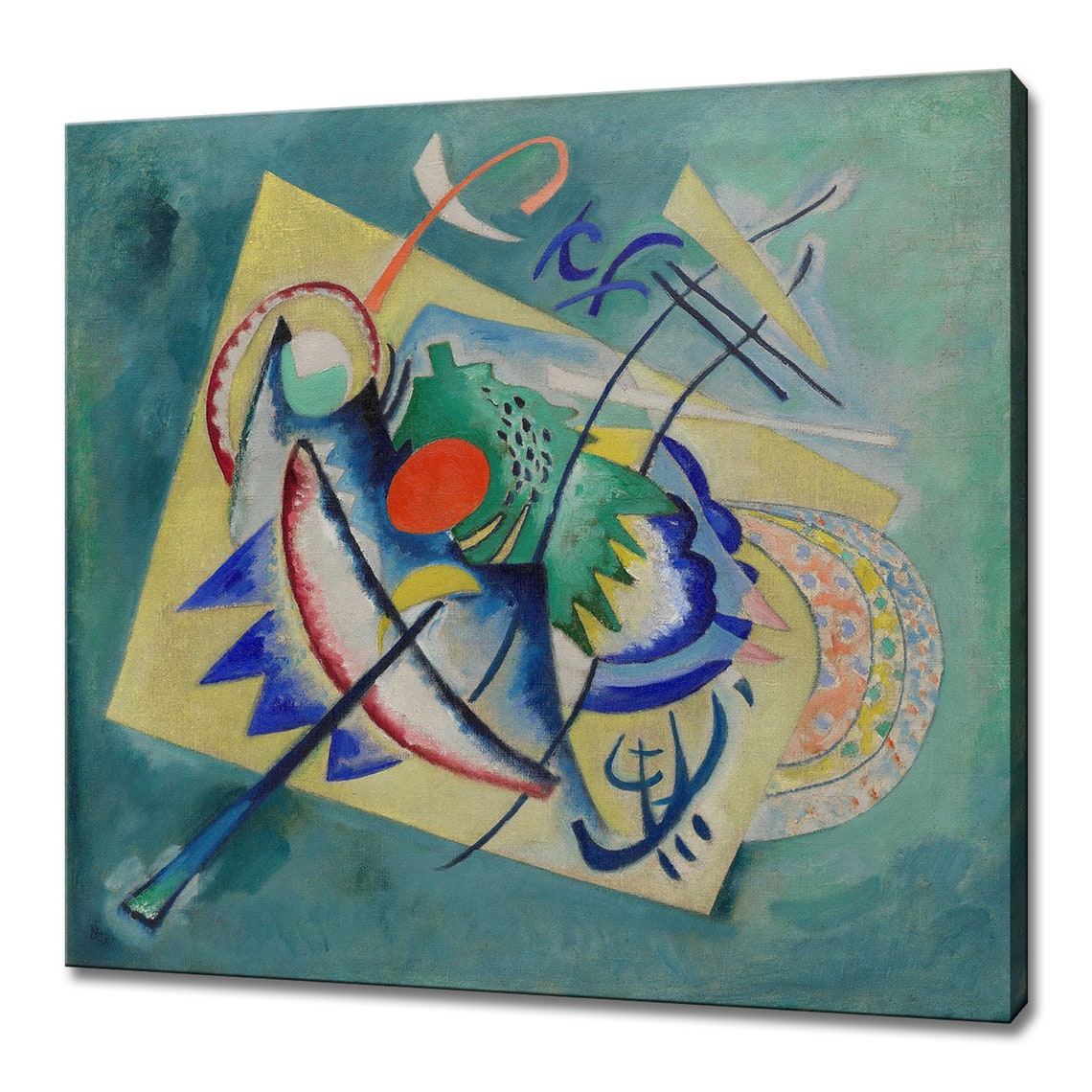 Wassily Kandinsky Red Oval 1920 Modern Classic Design Abstract Decor Reproduction Print Wall Art Picture