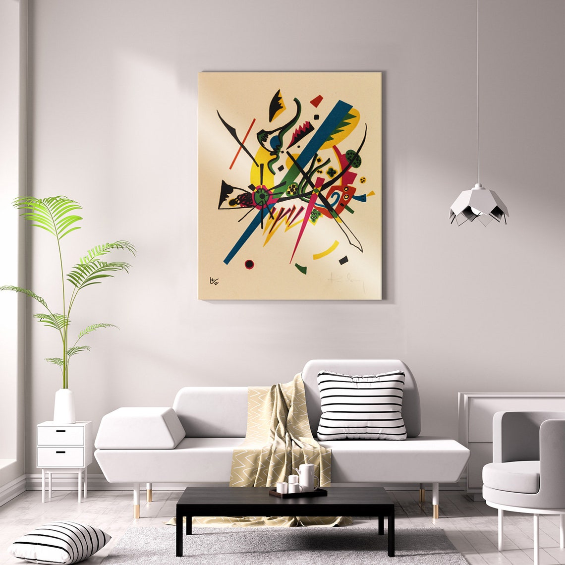 Wassily Kandinsky Small Worlds Kleine Welten I 1922 Classic Design Abstract Decor Reproduction Print Wall Art - Image 2