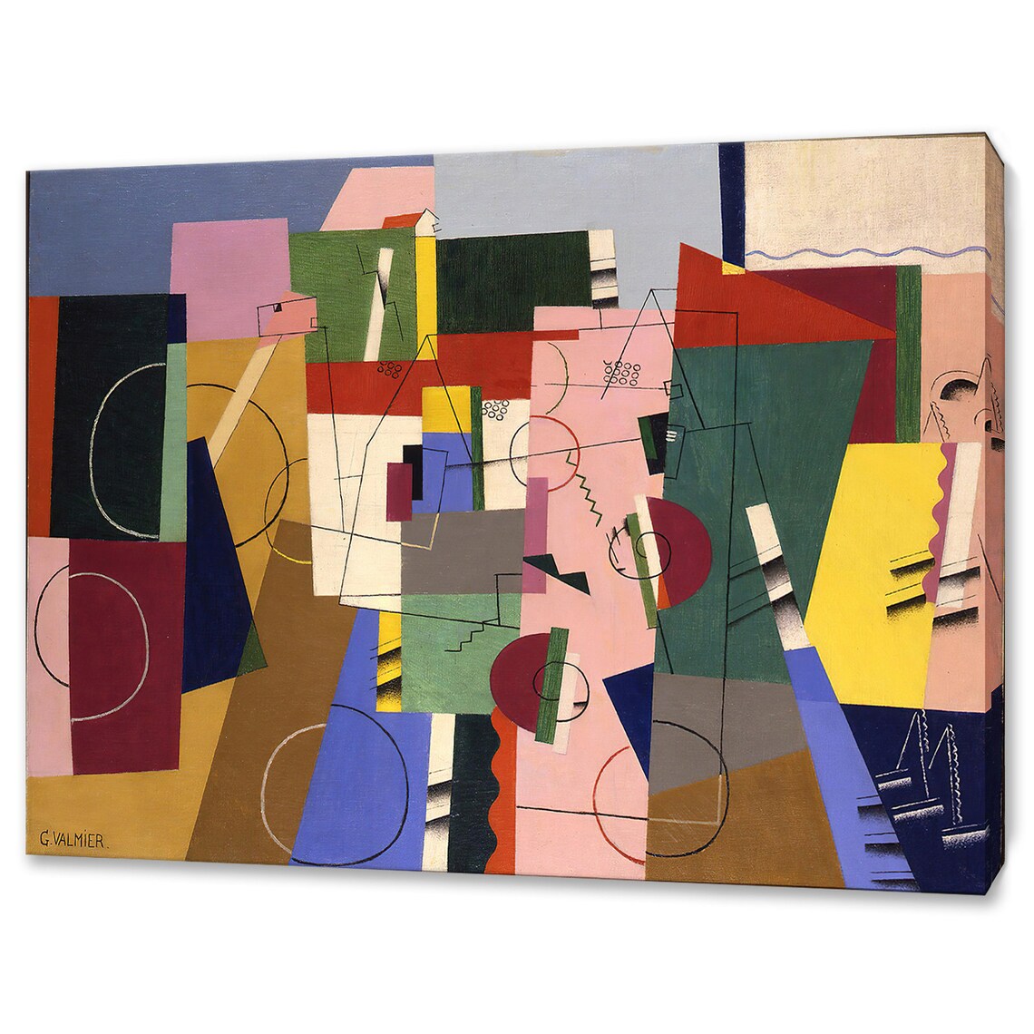 Georges Valmier Landscape 1920 Abstract Art Print