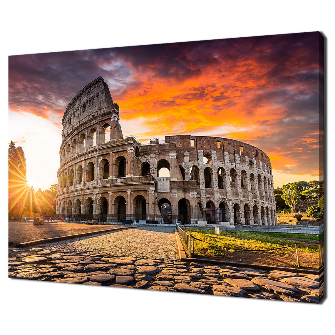Colosseum Rome Italy Travel Poster, Modern Design