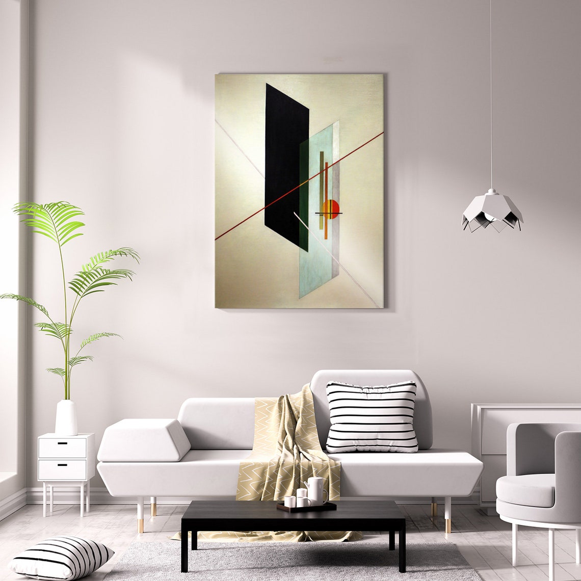 Laszlo Moholy Nagy A IX 1923 Bauhaus Geometric Abstract Modern Poster - Image 2