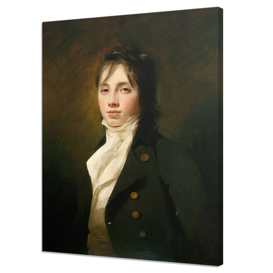 Romantic 18th Century Male Portrait, Vintage Art Print