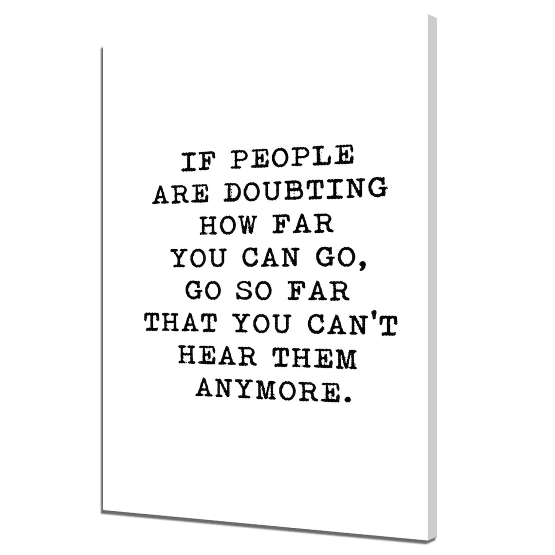 Doubt Inspirational Quote Typography Modern Design Print Wall Art Picture