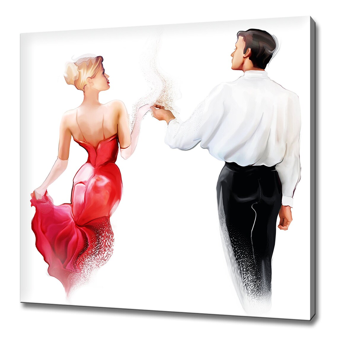 Traditional Tango Dancers, Modern Design Wall Art