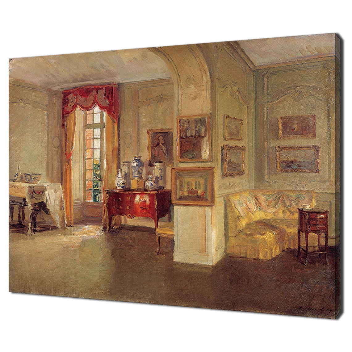 Chateau Du Breau Interior 1910 Walter Gay Elegant Room Painting Print