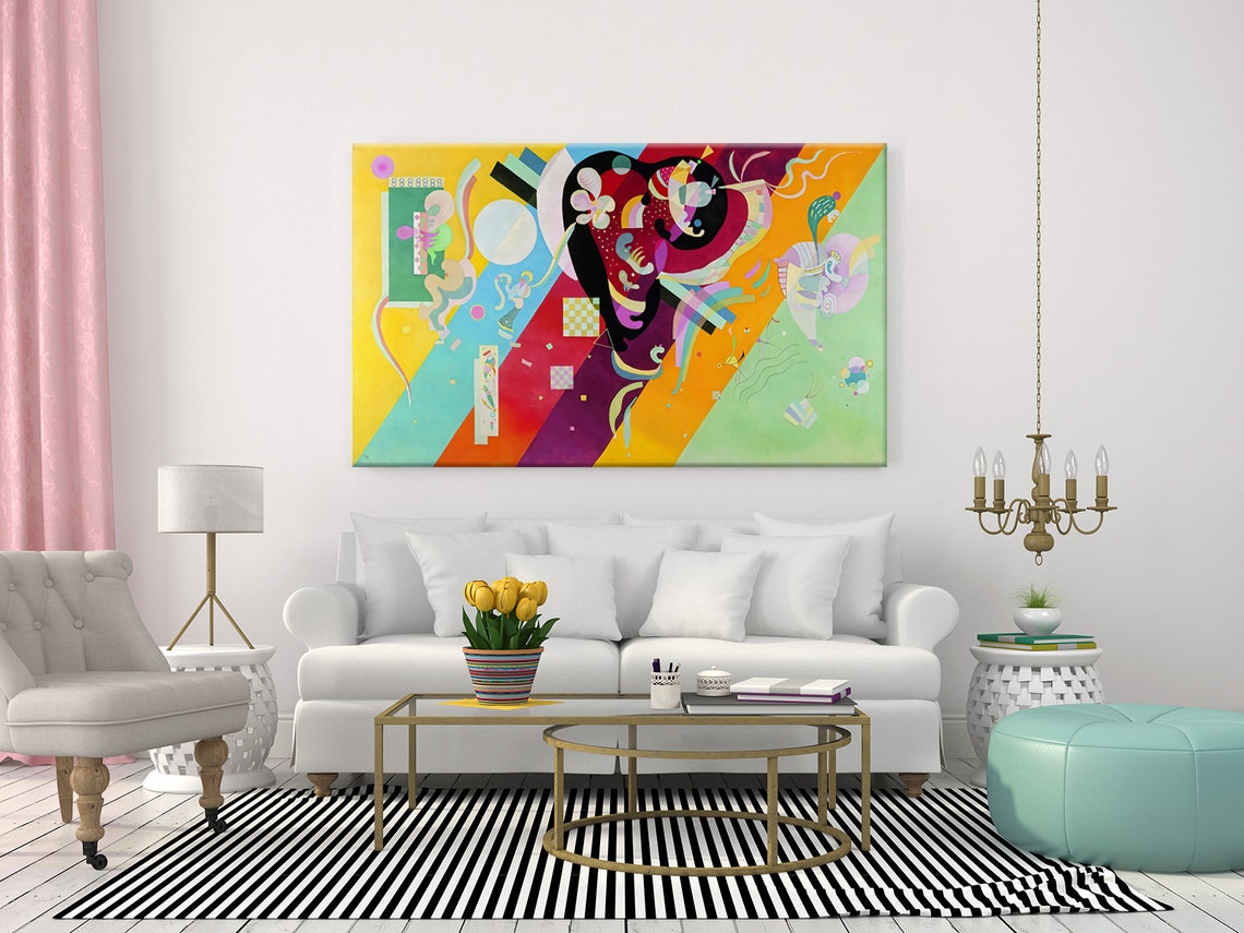 Wassily Kandinsky Composition Ix 1936 Classic Design Abstract Decor Reproduction Print Wall Art Picture - Image 2