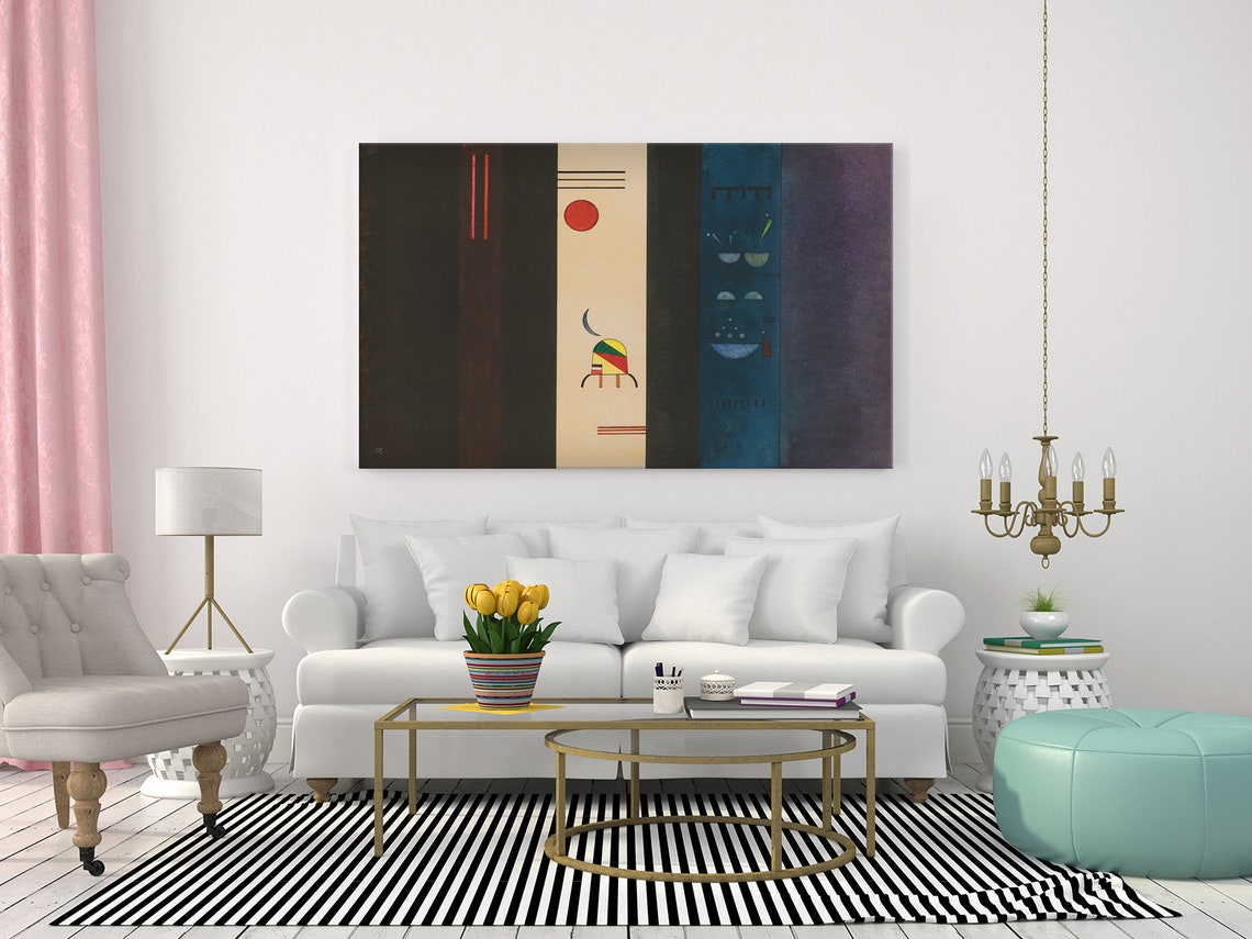 Wassily Kandinsky Dunkle Seiten Dark Sides 1931 Classic Design Abstract Decor Reproduction Print Wall Art - Image 2